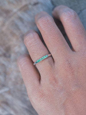 Emerald Ring with Hidden Gems - Gardens of the Sun | Ethical Jewelry