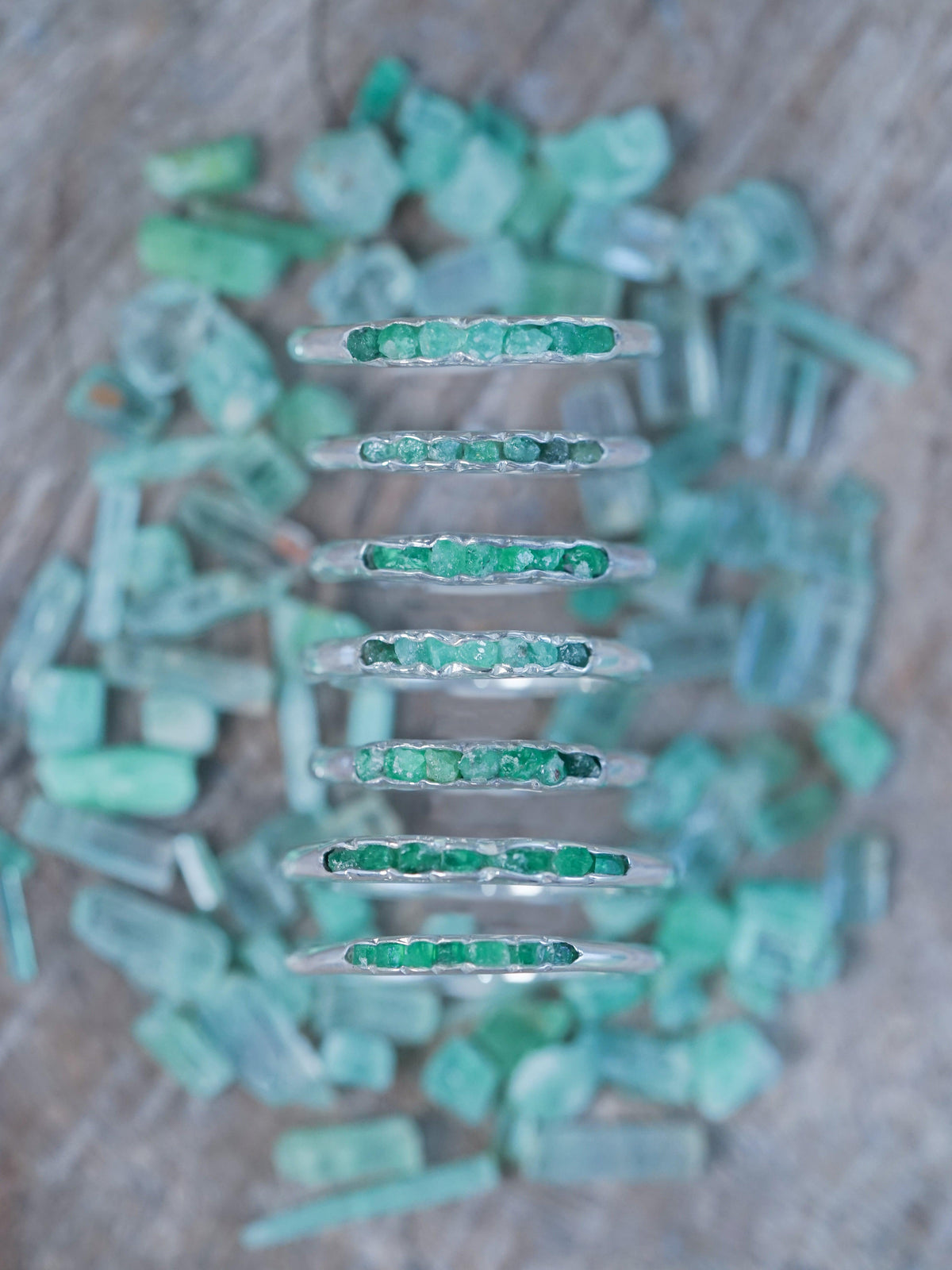 Emerald Ring with Hidden Gems - Gardens of the Sun | Ethical Jewelry