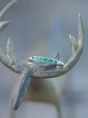 Emerald Ring with Hidden Gems - Gardens of the Sun | Ethical Jewelry