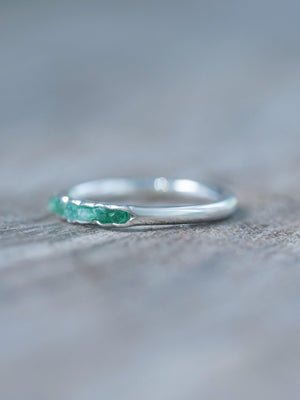 Emerald Ring with Hidden Gems - Gardens of the Sun | Ethical Jewelry