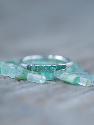 Emerald Ring with Hidden Gems - Gardens of the Sun | Ethical Jewelry