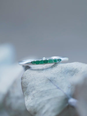 Emerald Ring with Hidden Gems - Gardens of the Sun | Ethical Jewelry