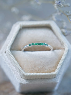 Emerald Ring with Hidden Gems - Gardens of the Sun | Ethical Jewelry