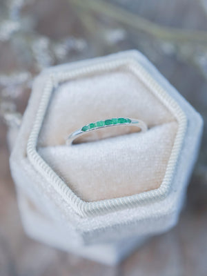 Emerald Ring with Hidden Gems - Gardens of the Sun | Ethical Jewelry