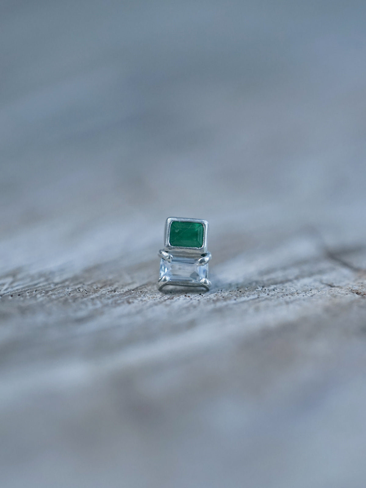 Emerald and Aquamarine Earrings - Gardens of the Sun | Ethical Jewelry