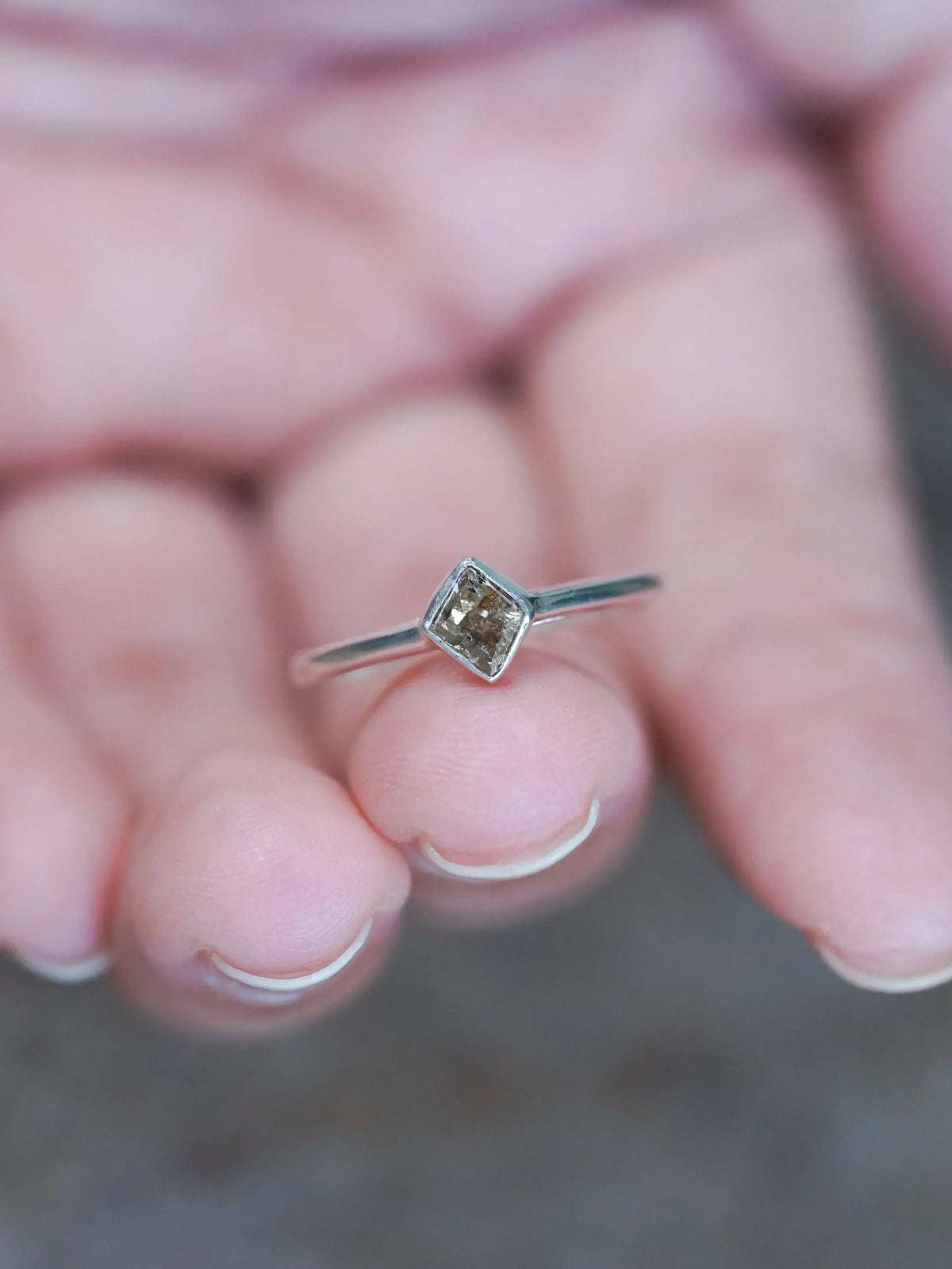 Ethical Brown Kite Diamond Engagement Ring