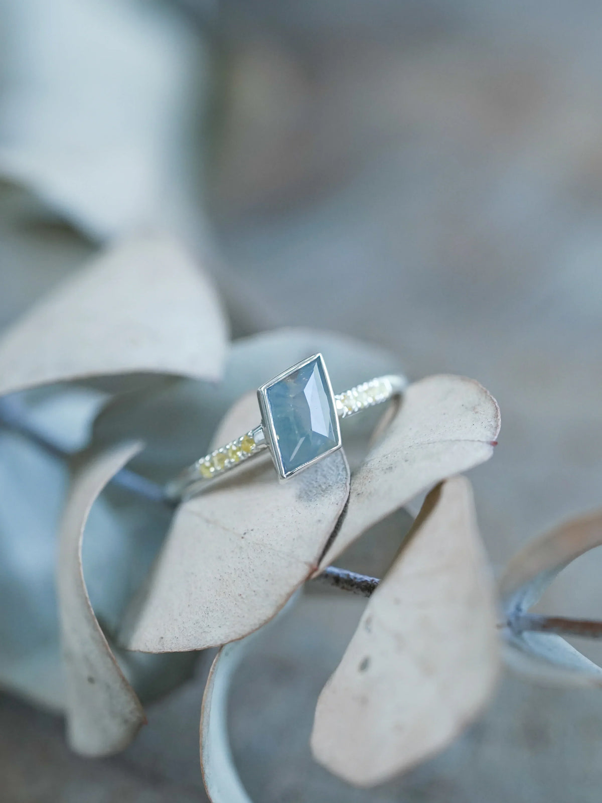 Ethical Montana Sapphire Ring in Sterling Silver