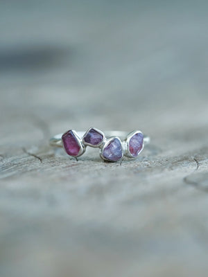 Ethical and Organic Four Stone Sapphire Ring