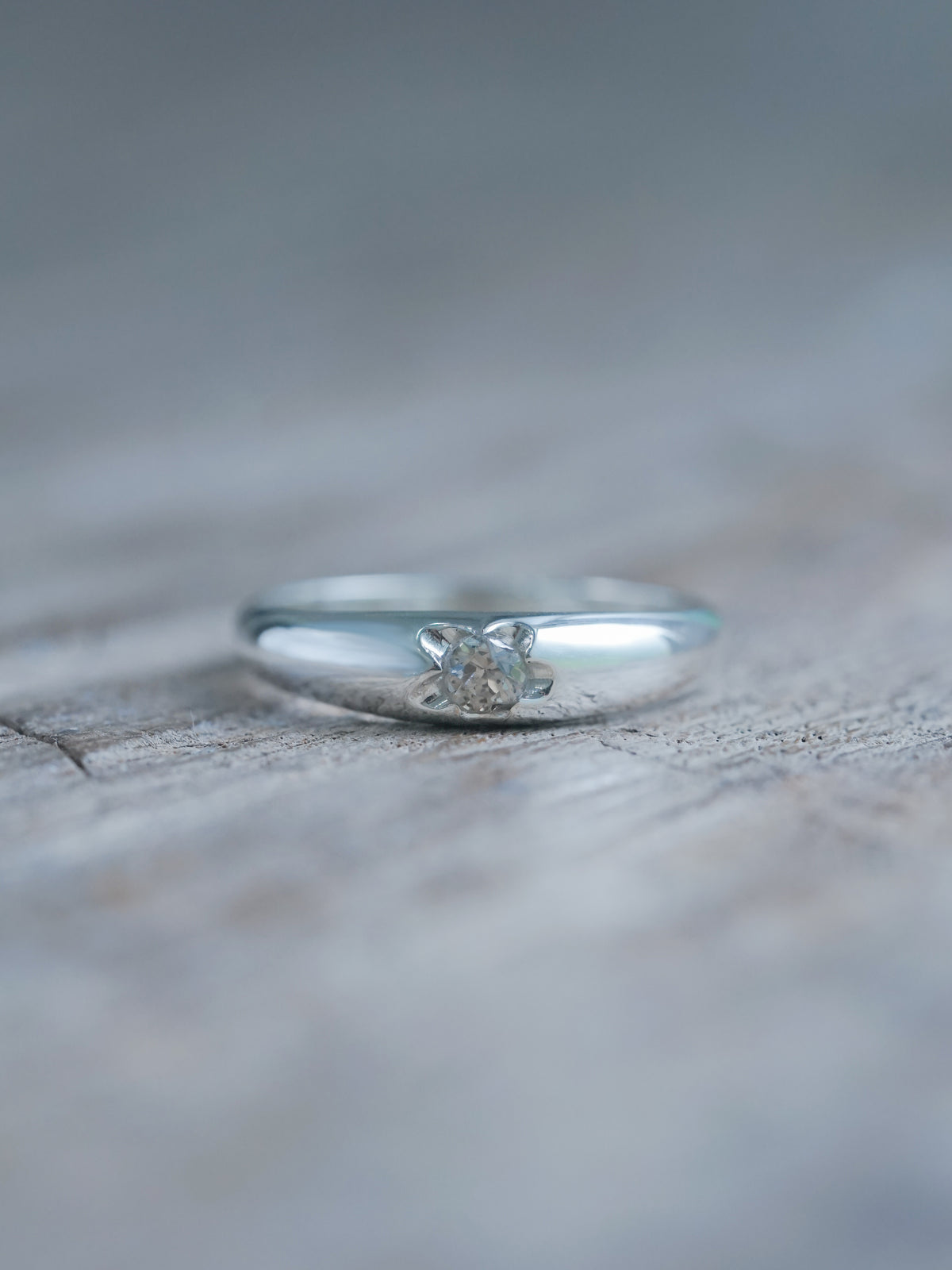 Floral Diamond Ring in US Size