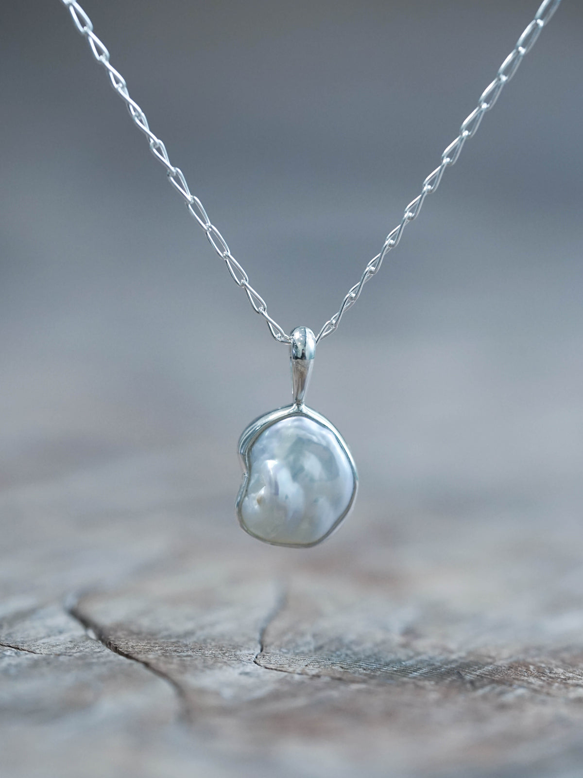 Freshwater Pearl Necklace Sterling Silver