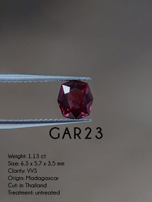 Custom Garnet Ring in Gold
