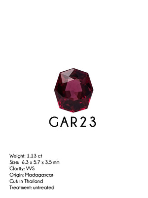 Custom Garnet Ring in Gold