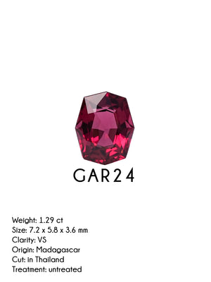 Custom Garnet Ring in Gold