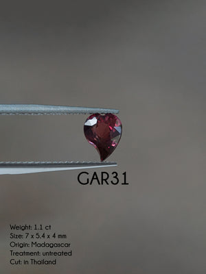 Custom Garnet Ring in Gold