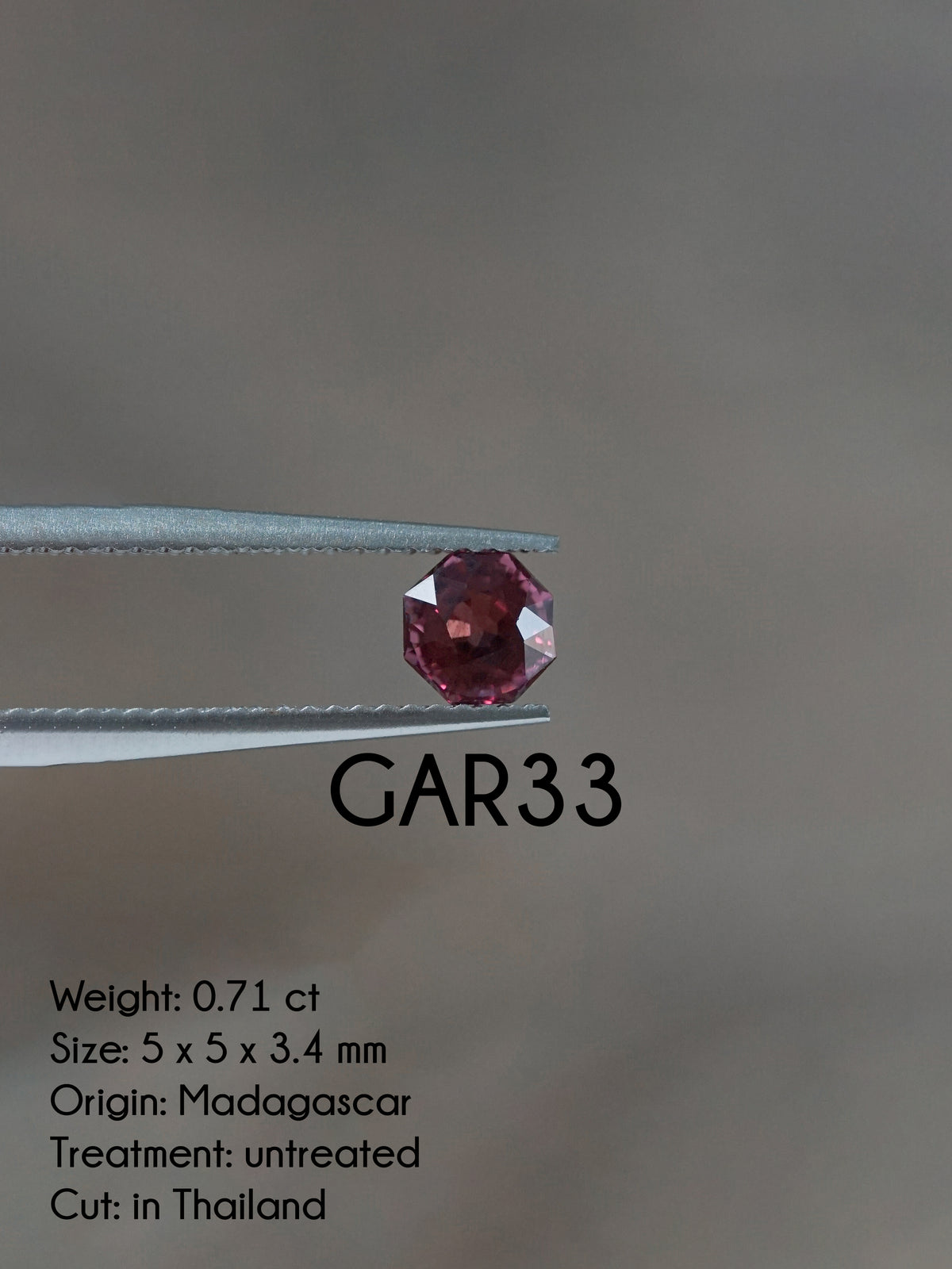 Custom Garnet Ring in Gold