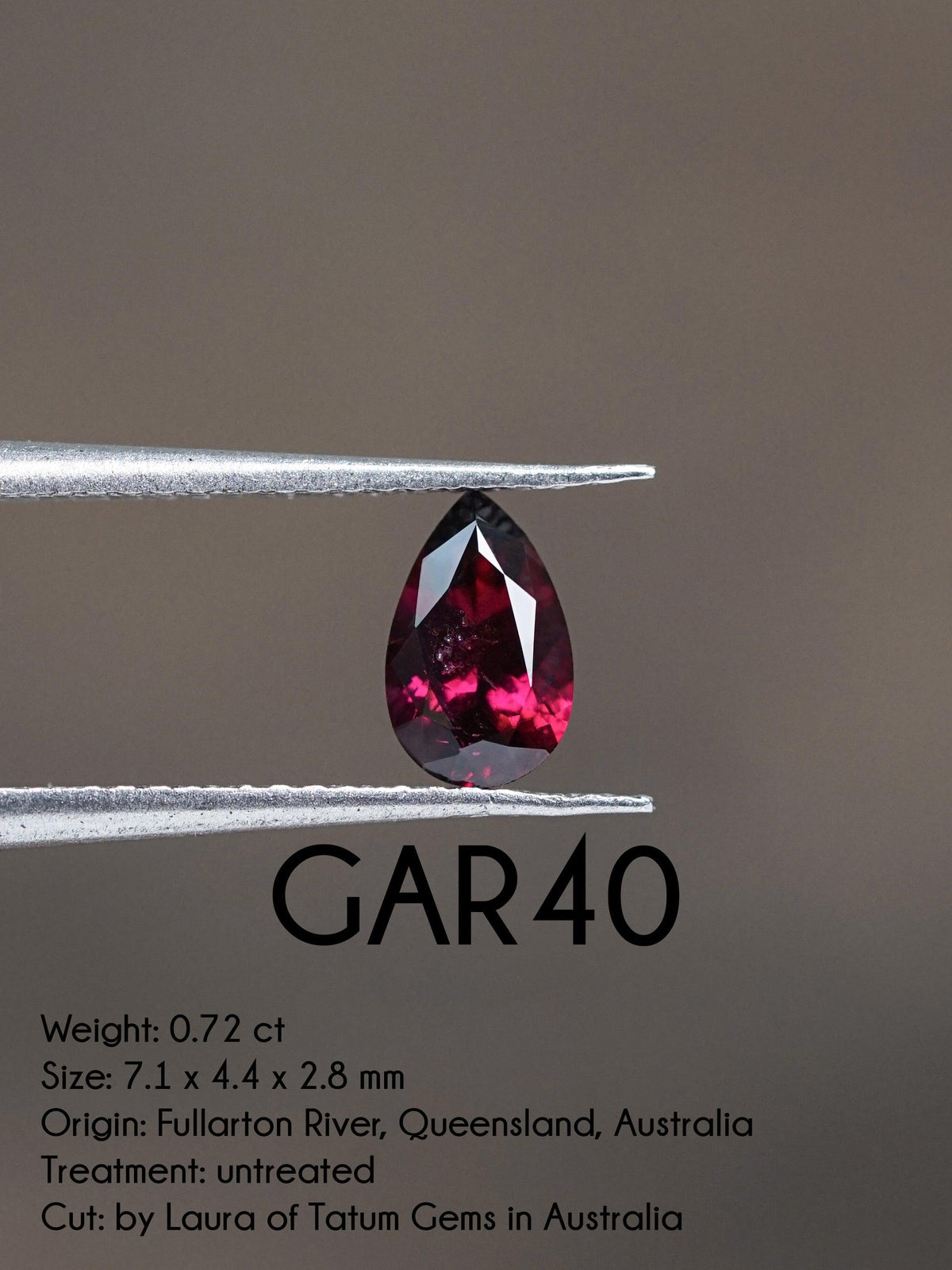 Custom Garnet Ring in Gold - Gardens of the Sun | Ethical Jewelry