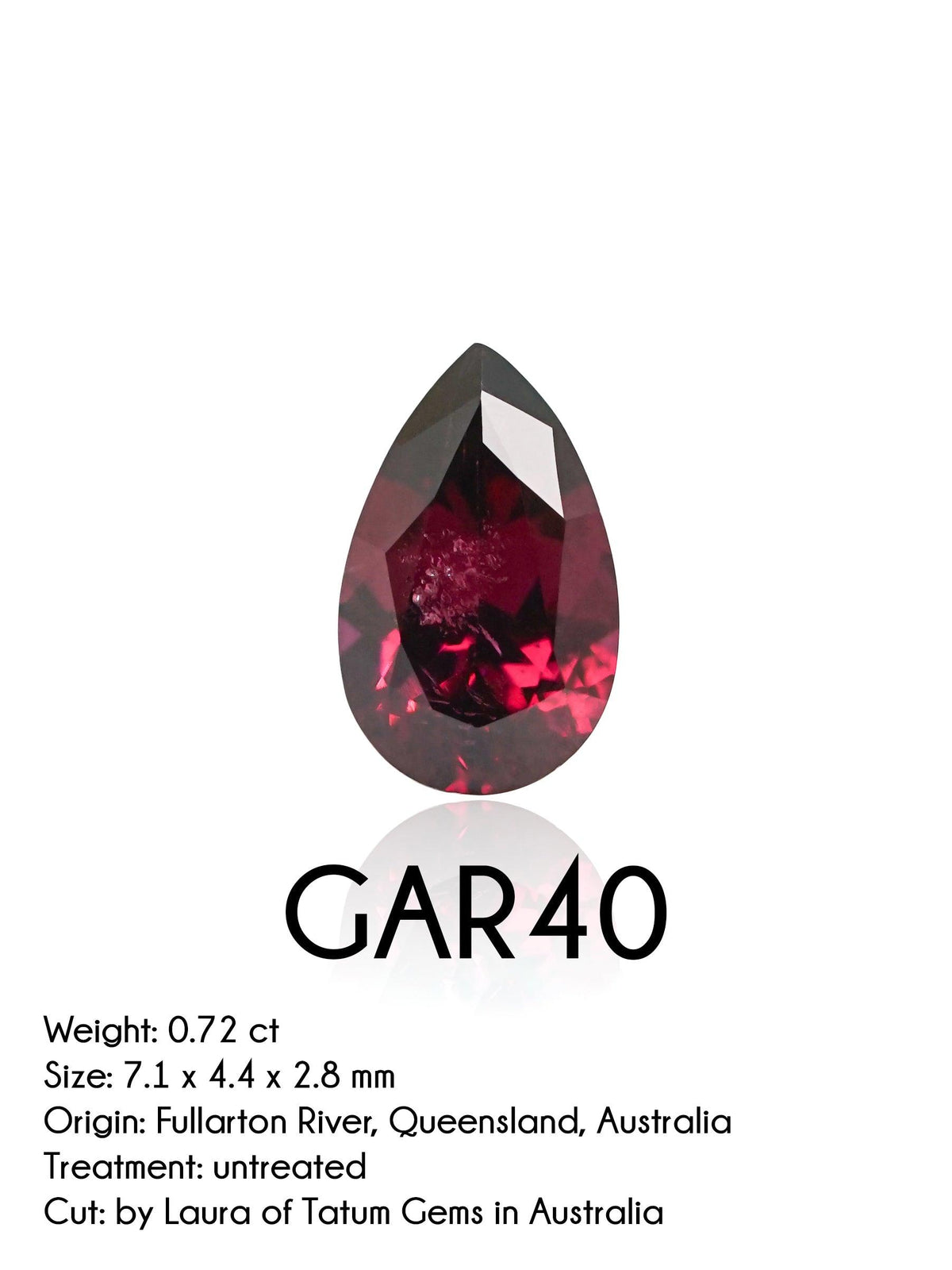 Custom Garnet Ring in Gold - Gardens of the Sun | Ethical Jewelry