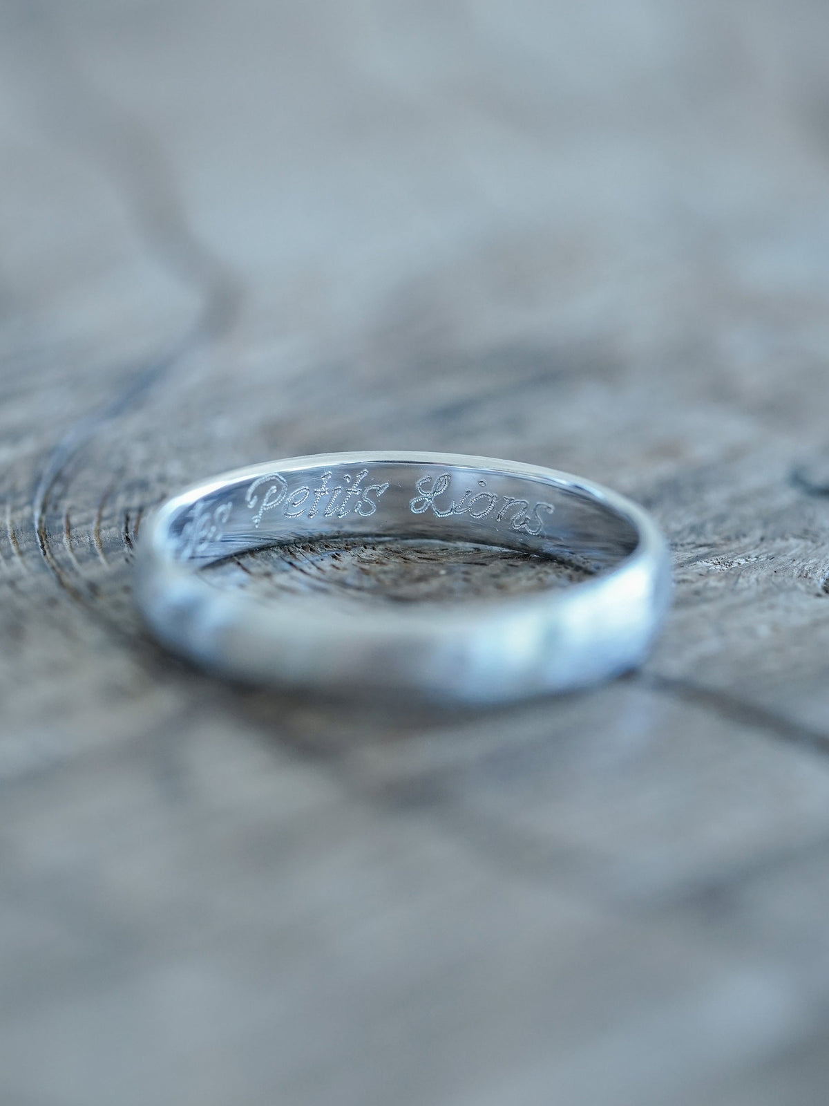 Brushed Wedding Ring in Silver - Gardens of the Sun | Ethical Jewelry