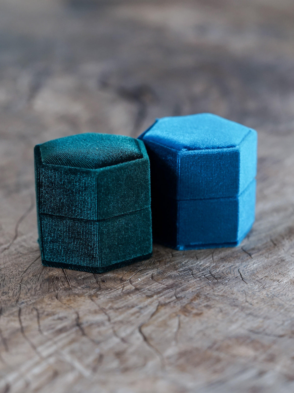 Hexagon Velvet Jewelry Box - Gardens of the Sun | Ethical Jewelry