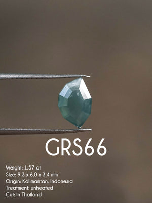 Custom Green Sapphire Engagement Ring in Gold