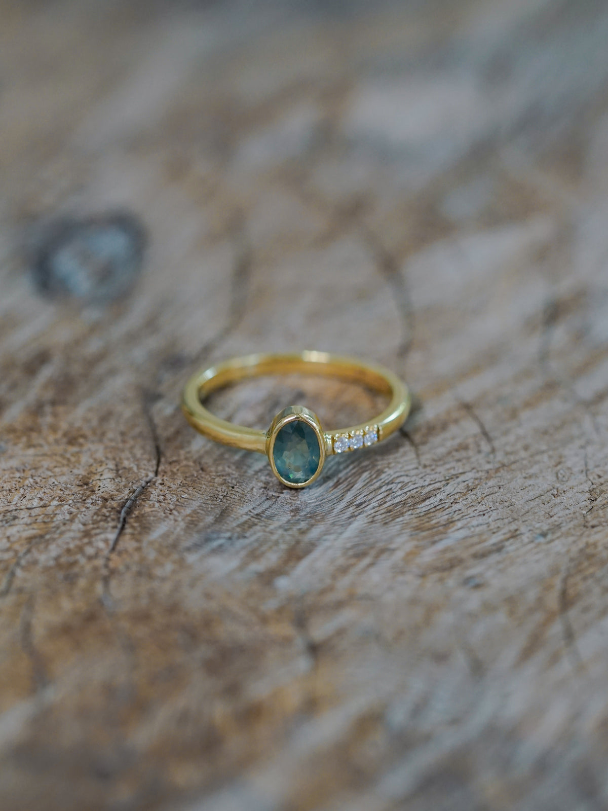 Mystical Sapphire Ring in Ethical Gold - Gardens of the Sun | Ethical Jewelry