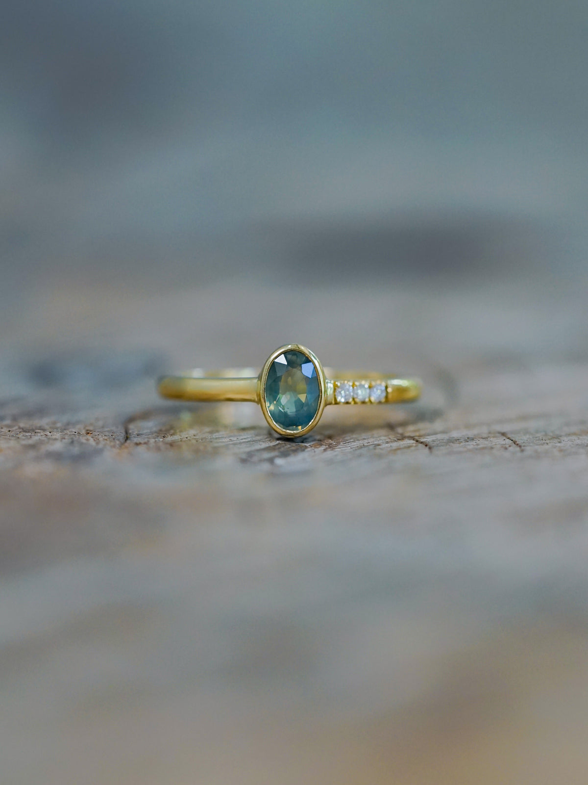 Mystical Sapphire Ring in Ethical Gold - Gardens of the Sun | Ethical Jewelry