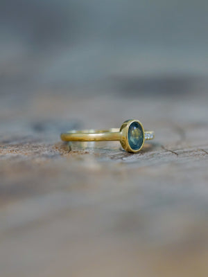 Mystical Sapphire Ring in Ethical Gold - Gardens of the Sun | Ethical Jewelry