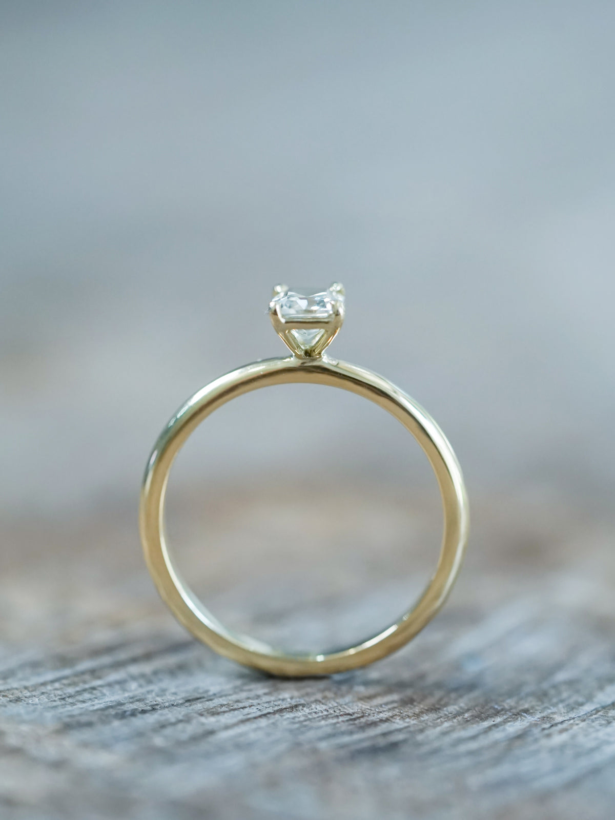 Mint Green Montana Sapphire Ring in Ethical Gold - Gardens of the Sun | Ethical Jewelry