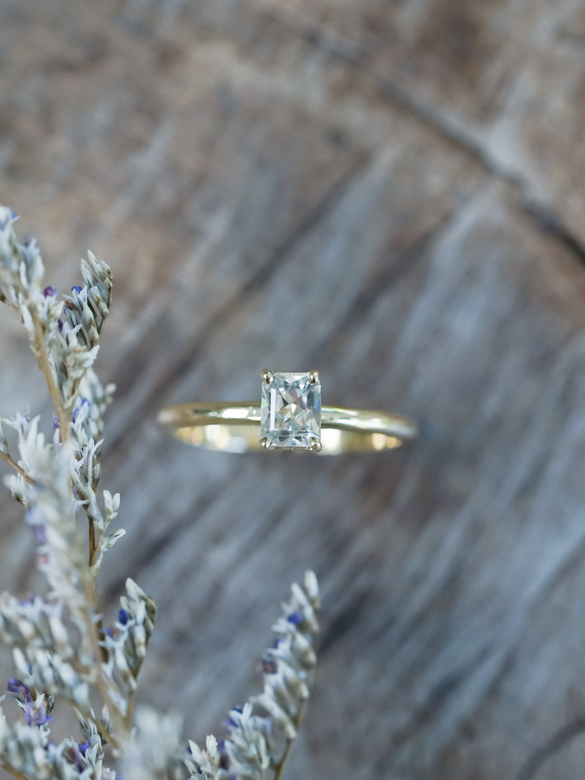 Mint Green Montana Sapphire Ring in Ethical Gold - Gardens of the Sun | Ethical Jewelry