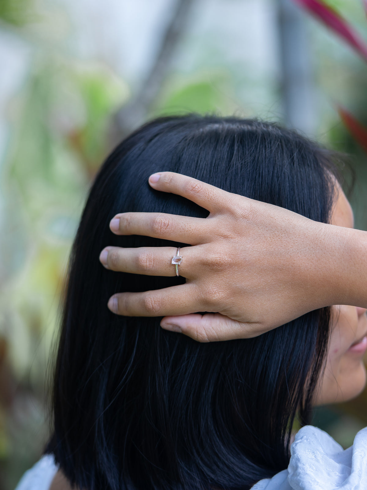 Kalimantan White Sapphire Ring - Gardens of the Sun | Ethical Jewelry