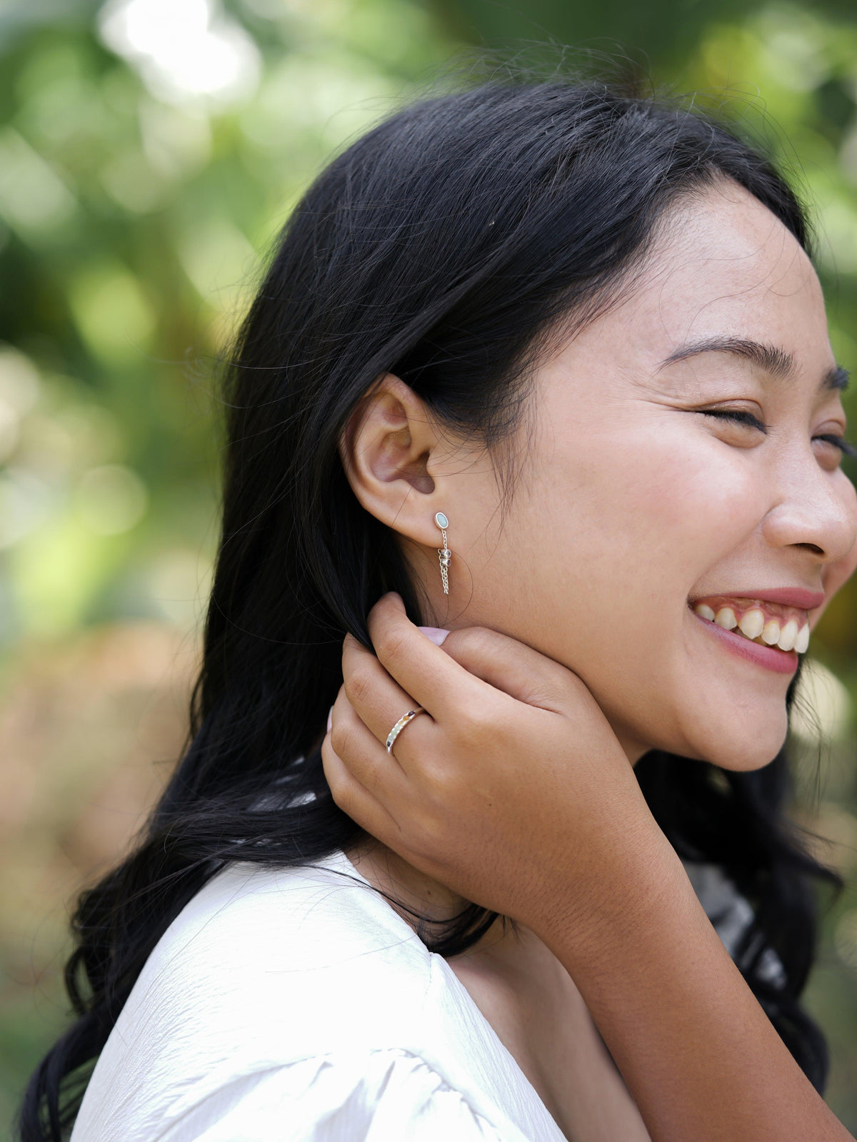 Rainbow Ring with Hidden Gems - Gardens of the Sun | Ethical Jewelry