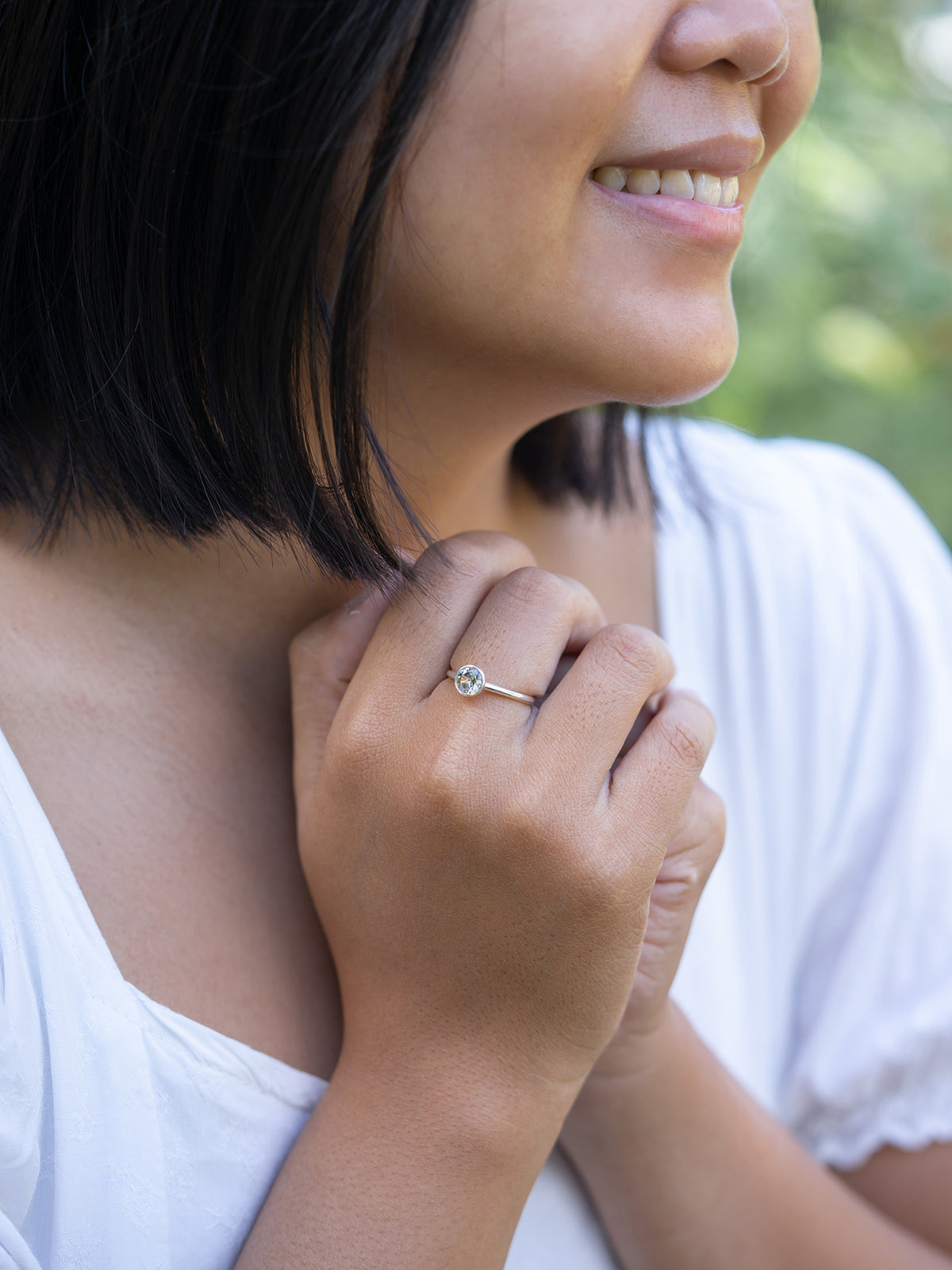 Round Zircon Ring - Gardens of the Sun | Ethical Jewelry