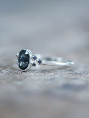 Teal Spinel Ring - Gardens of the Sun | Ethical Jewelry