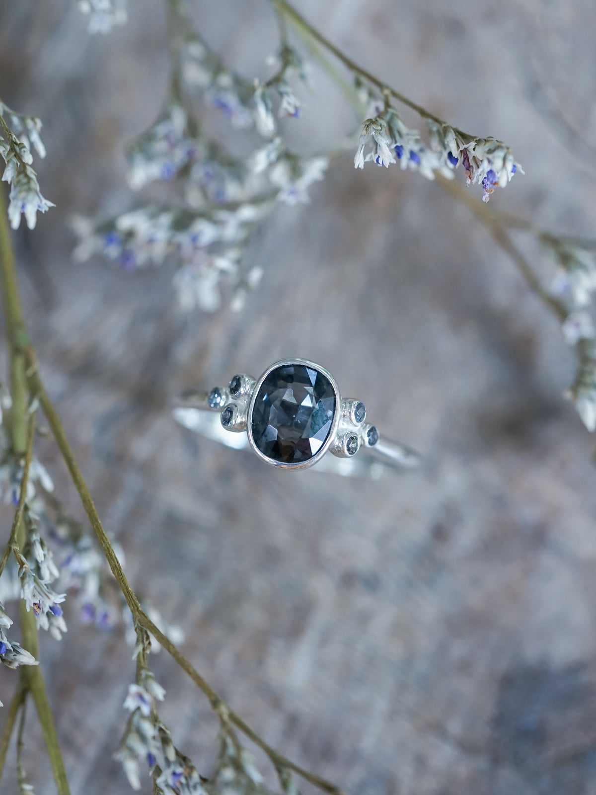 Teal Spinel Ring - Gardens of the Sun | Ethical Jewelry