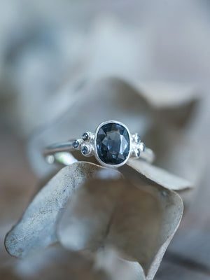 Teal Spinel Ring - Gardens of the Sun | Ethical Jewelry