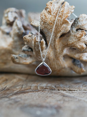 Rose Cut Garnet Necklace