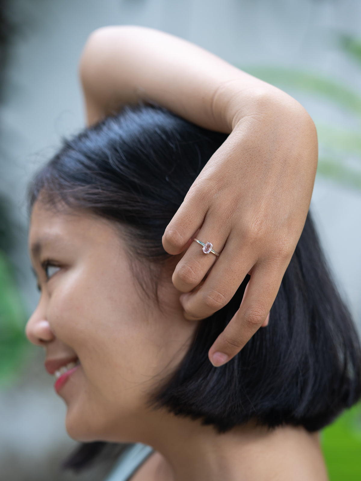 Pale Pink Sapphire Ring - Gardens of the Sun | Ethical Jewelry