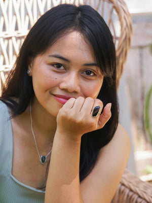 Smoky Quartz Ring in Sterling Silver