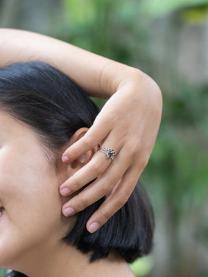 Colorful Spinel Ring Set - Gardens of the Sun | Ethical Jewlry