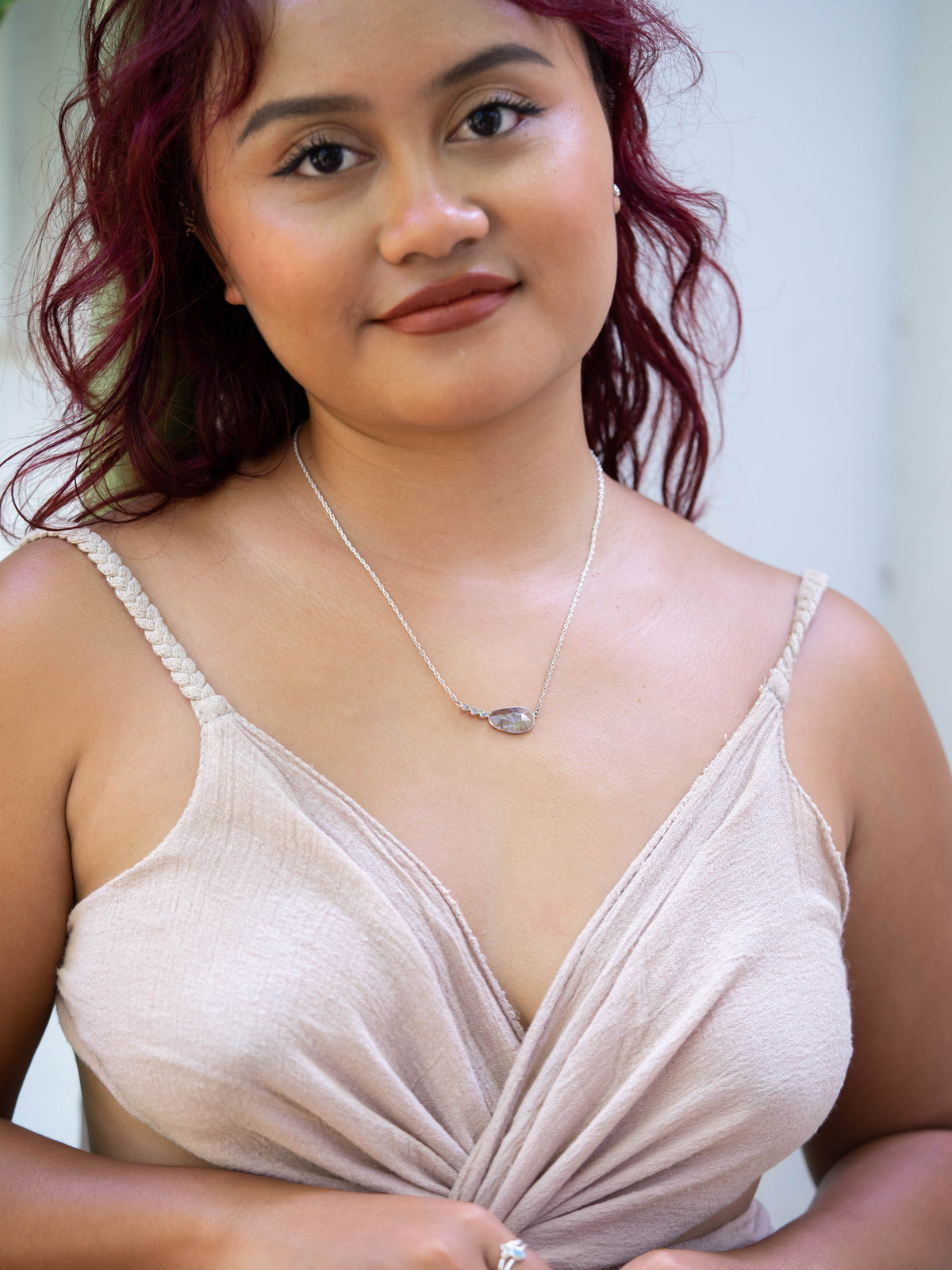 Aquamarine and Labradorite Necklace