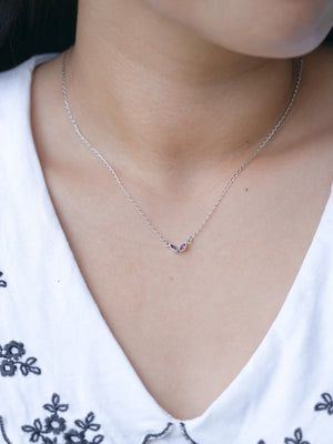 Marquise Amethyst Necklace
