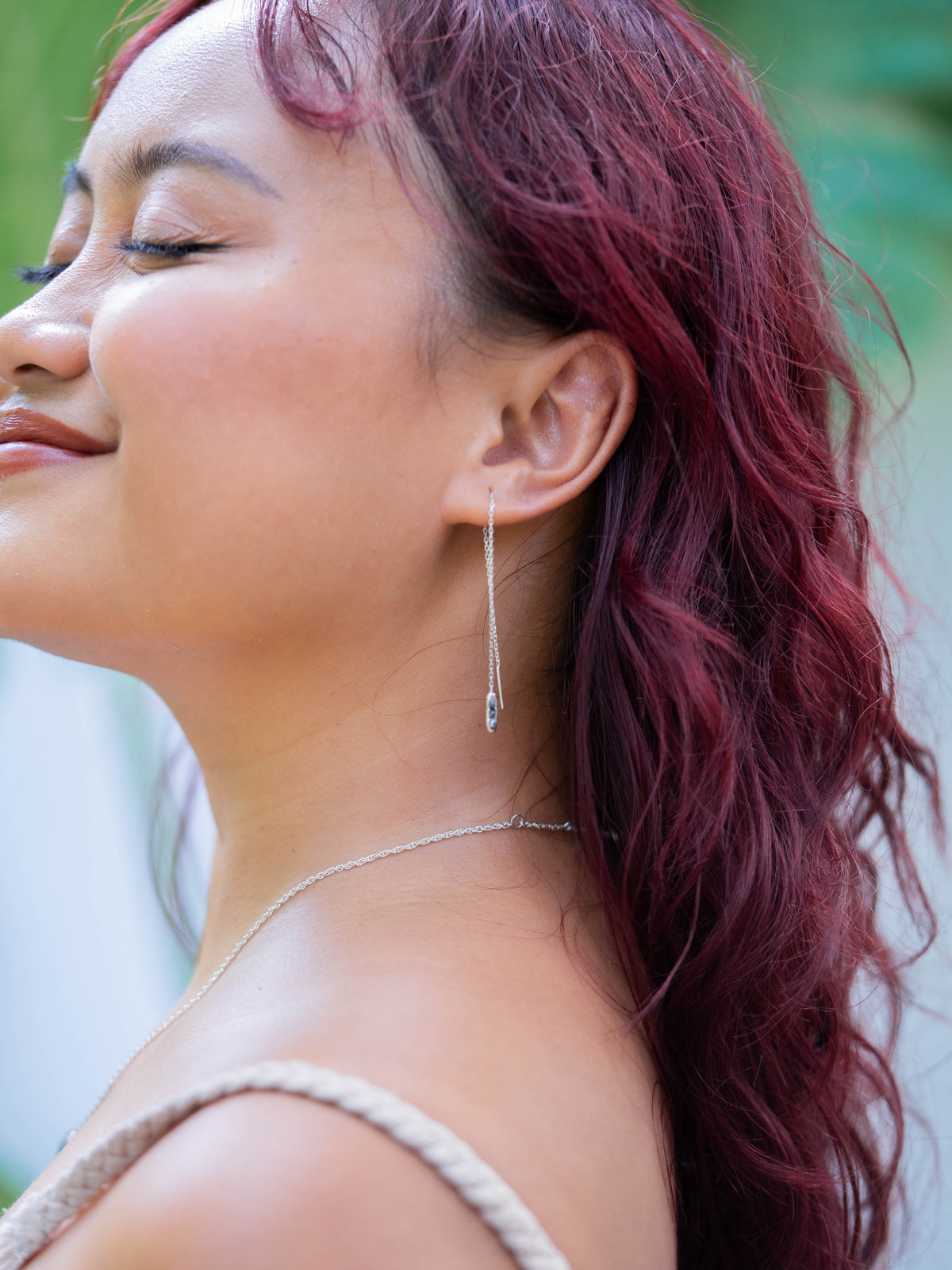 Rough Diamond Earrings with Hidden Gems