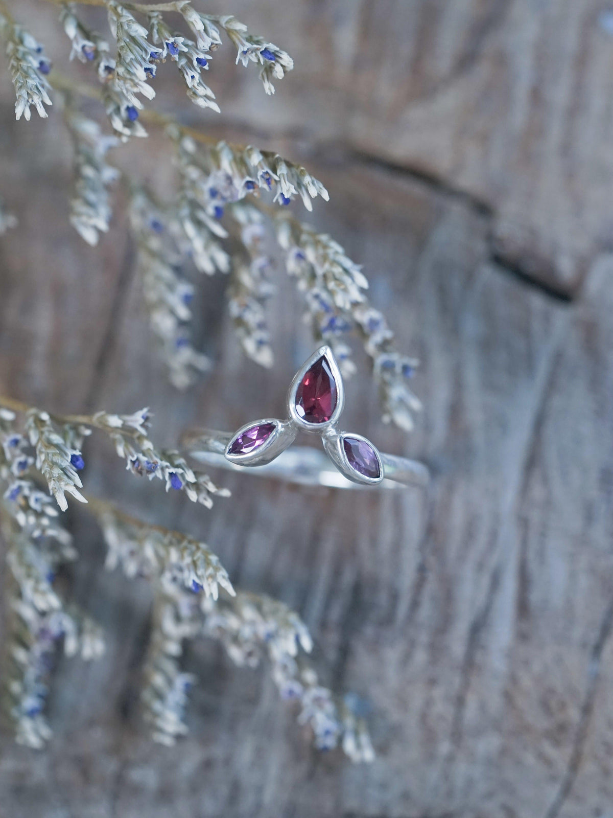 Garnet Crown Ring - Gardens of the Sun | Ethical Jewelry