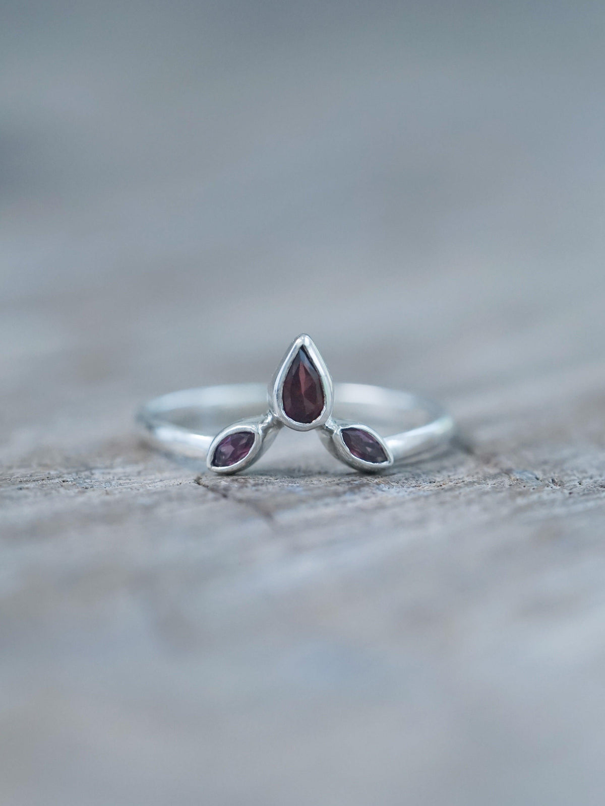 Garnet Crown Ring - Gardens of the Sun | Ethical Jewelry