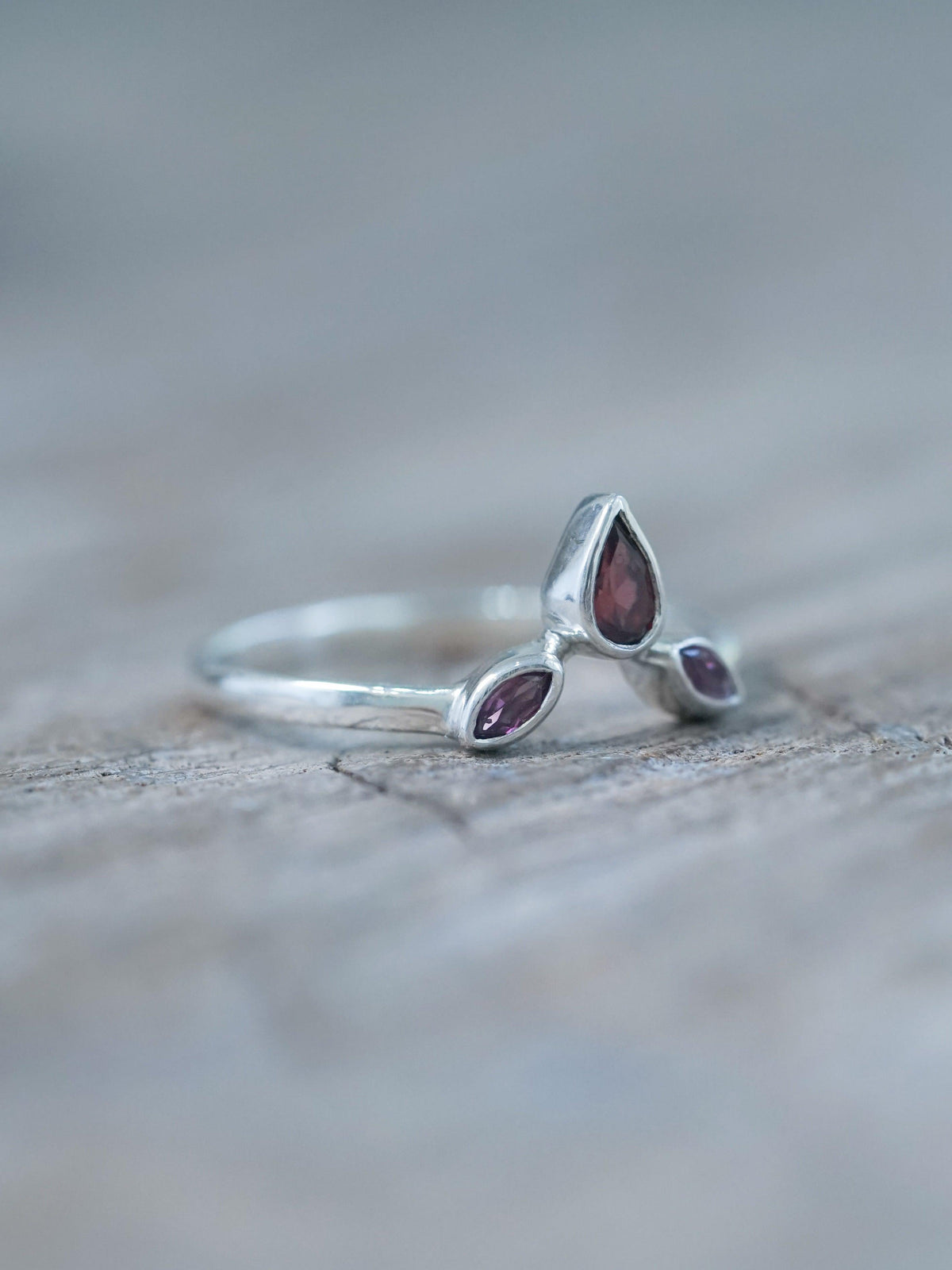 Garnet Crown Ring - Gardens of the Sun | Ethical Jewelry