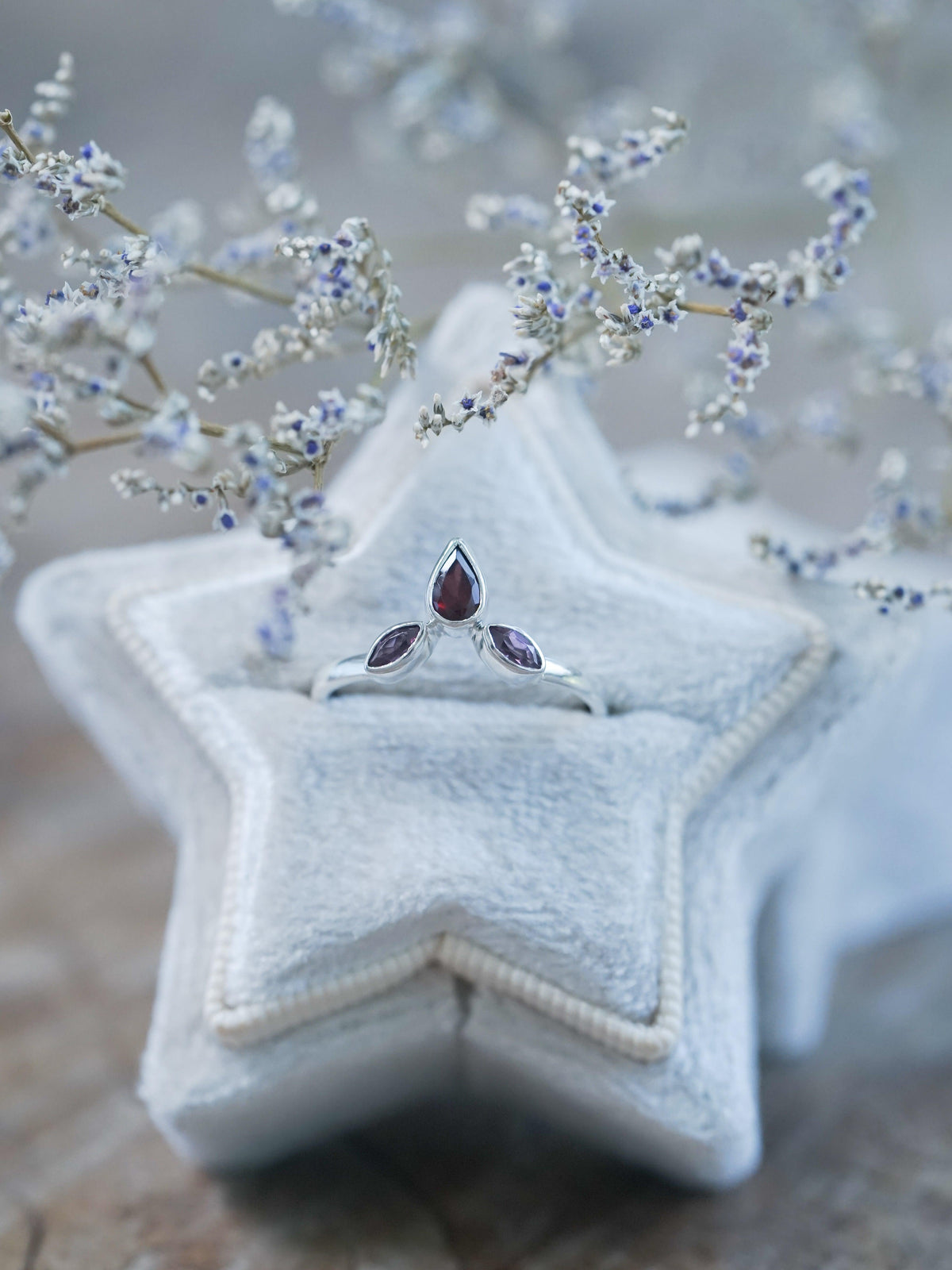 Garnet Crown Ring - Gardens of the Sun | Ethical Jewelry