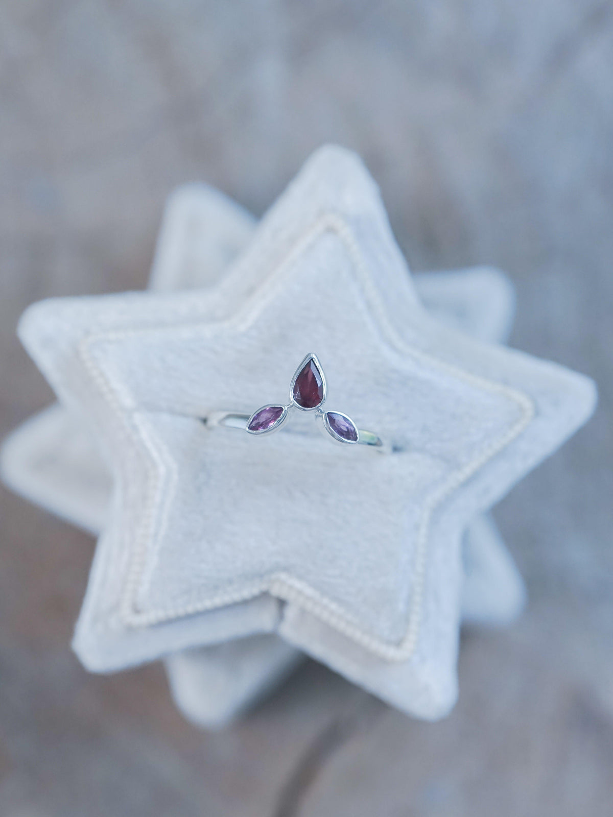 Garnet Crown Ring - Gardens of the Sun | Ethical Jewelry