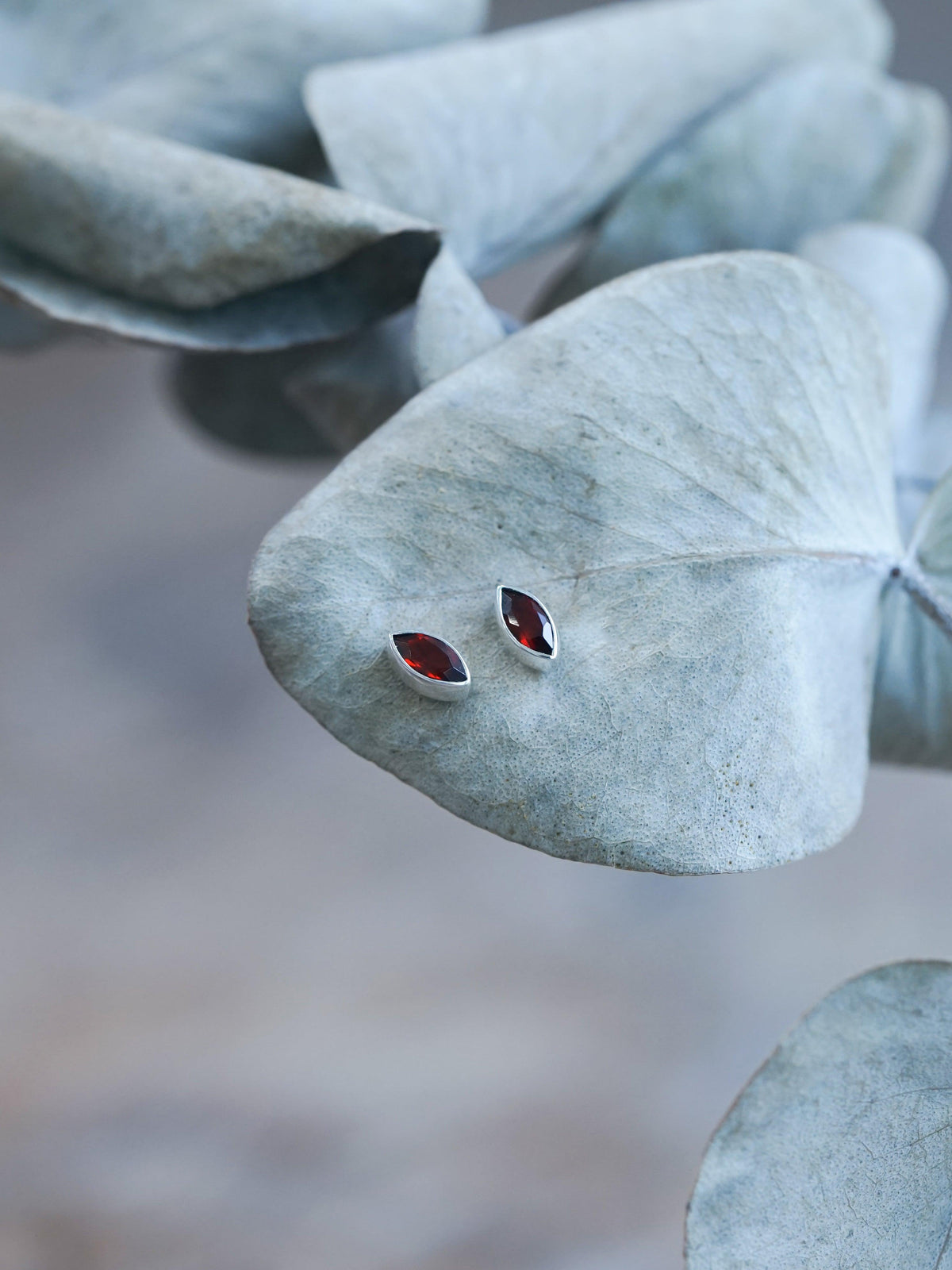 Garnet Earrings - Gardens of the Sun | Ethical Jewelry