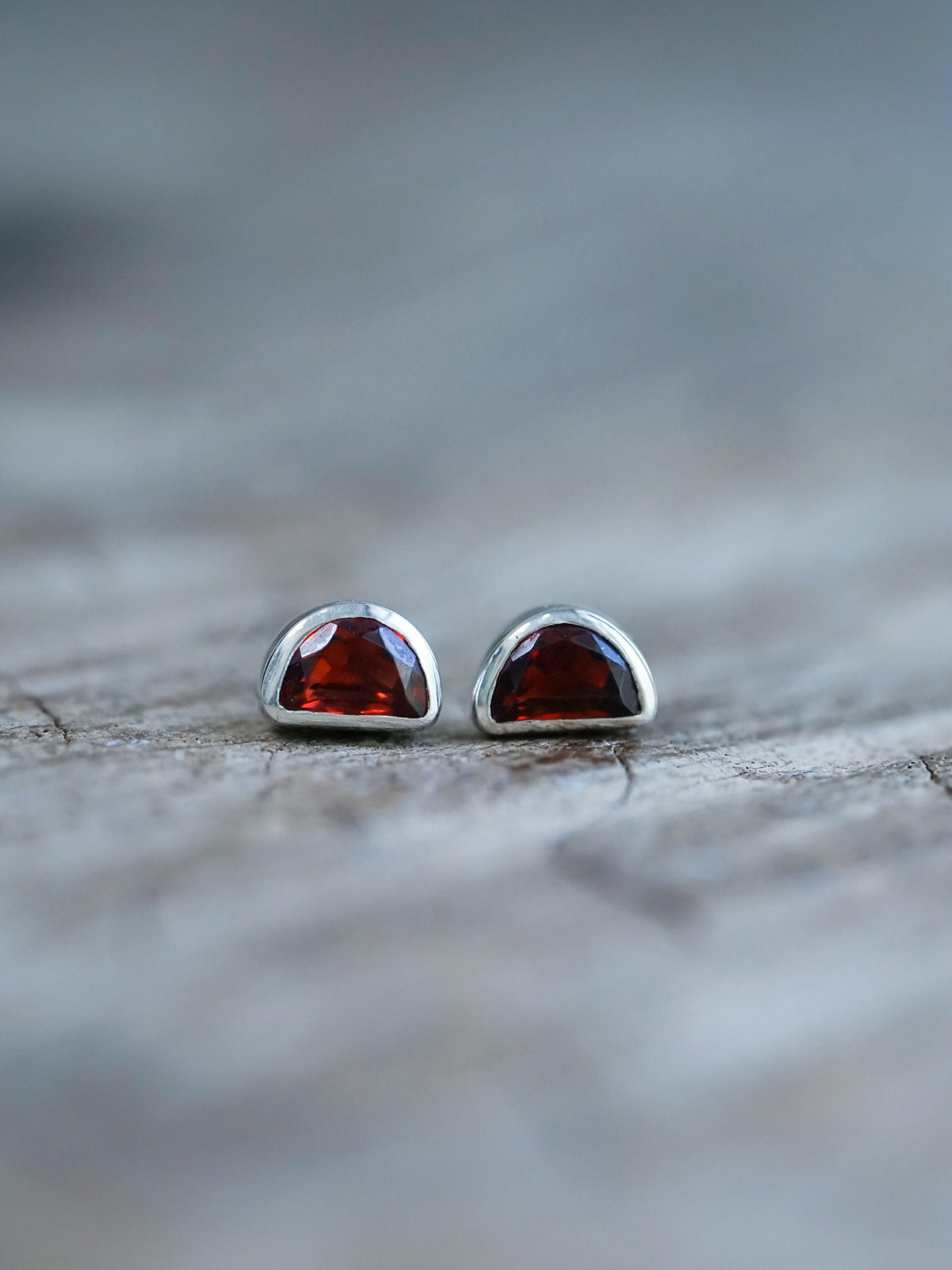 Garnet Earrings - Gardens of the Sun | Ethical Jewelry