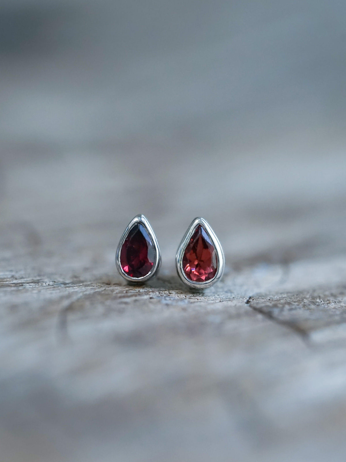 Garnet Earrings - Gardens of the Sun | Ethical Jewelry